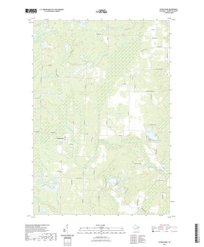 United States Geological Survey Athelstane, WI (2022, 24000-Scale) digital map