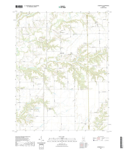 United States Geological Survey Athensville, IL (2021, 24000-Scale) digital map