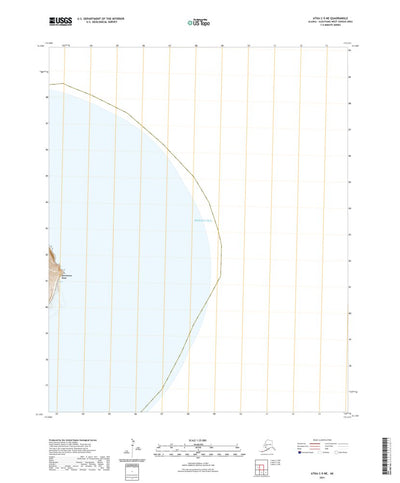 United States Geological Survey Atka C-5 NE, AK (2021, 25000-Scale) digital map
