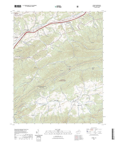 United States Geological Survey Atkins, VA (2022, 24000-Scale) digital map