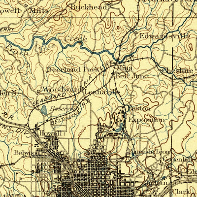 United States Geological Survey Atlanta, GA (1895, 125000-Scale) digital map
