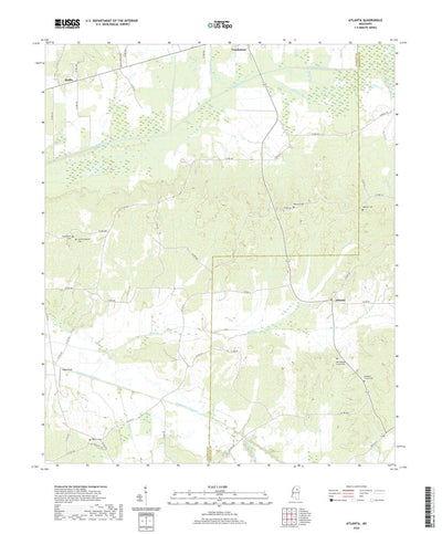 United States Geological Survey Atlanta, MS (2020, 24000-Scale) digital map