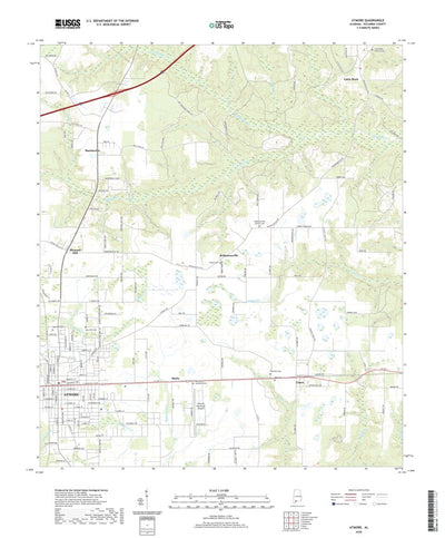United States Geological Survey Atmore, AL (2020, 24000-Scale) digital map