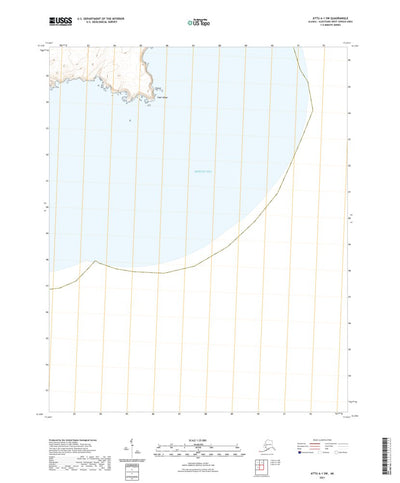 United States Geological Survey Attu A-1 SW, AK (2021, 25000-Scale) digital map