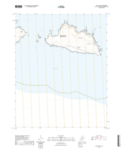 United States Geological Survey Attu B-0 NW, AK (2021, 25000-Scale) digital map