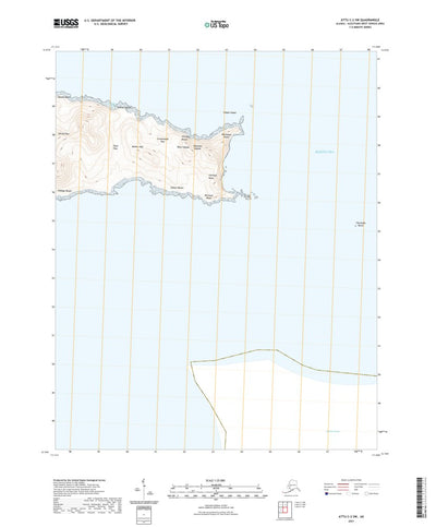 United States Geological Survey Attu C-2 SW, AK (2021, 25000-Scale) digital map
