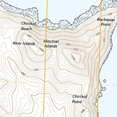 United States Geological Survey Attu C-2 SW, AK (2021, 25000-Scale) digital map