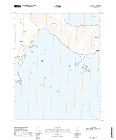 United States Geological Survey Attu C-3 SE, AK (2021, 25000-Scale) digital map
