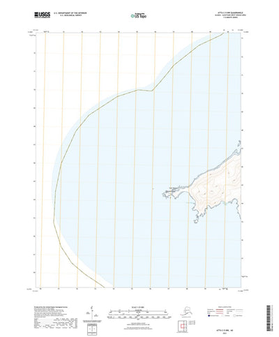 United States Geological Survey Attu C-5 NW, AK (2021, 25000-Scale) digital map