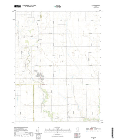 United States Geological Survey Atwood, IL (2021, 24000-Scale) digital map