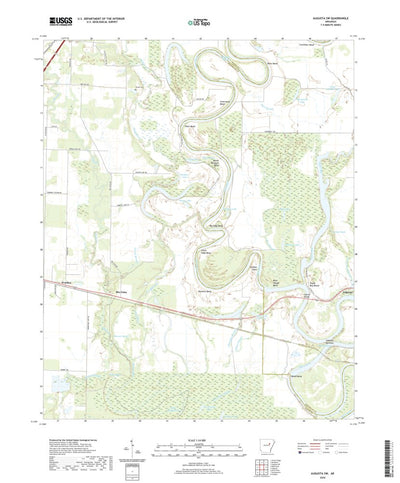 United States Geological Survey Augusta SW, AR (2020, 24000-Scale) digital map