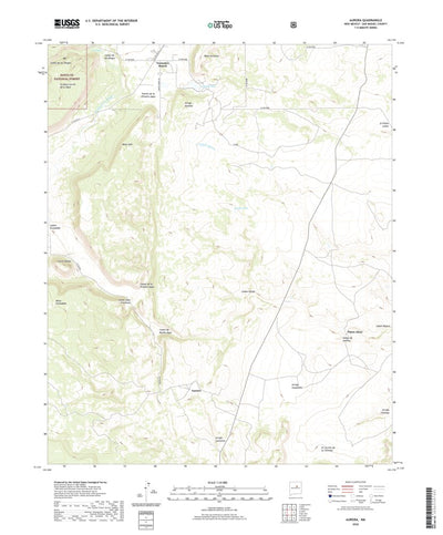 United States Geological Survey Aurora, NM (2020, 24000-Scale) digital map