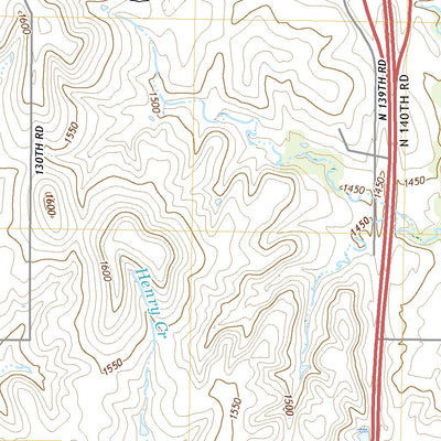 United States Geological Survey Aurora SW, KS (2022, 24000-Scale) digital map