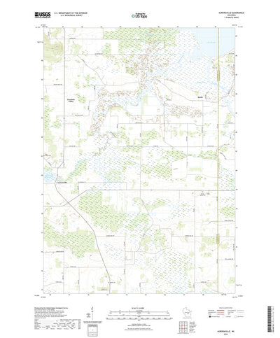 United States Geological Survey Auroraville, WI (2022, 24000-Scale) digital map