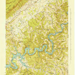 United States Geological Survey Ausmus, TN (1942, 24000-Scale) digital map