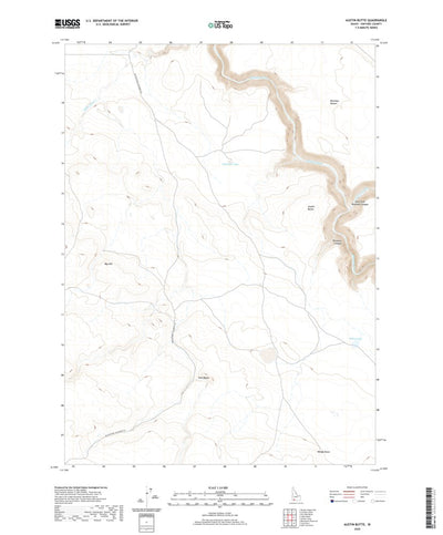 United States Geological Survey Austin Butte, ID (2020, 24000-Scale) digital map