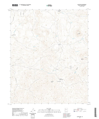 United States Geological Survey Austin Peak, AZ (2021, 24000-Scale) digital map