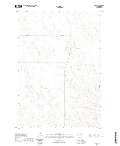 United States Geological Survey Avance SE, SD (2021, 24000-Scale) digital map