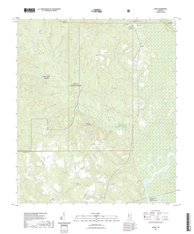 United States Geological Survey Avent, MS (2021, 24000-Scale) digital map