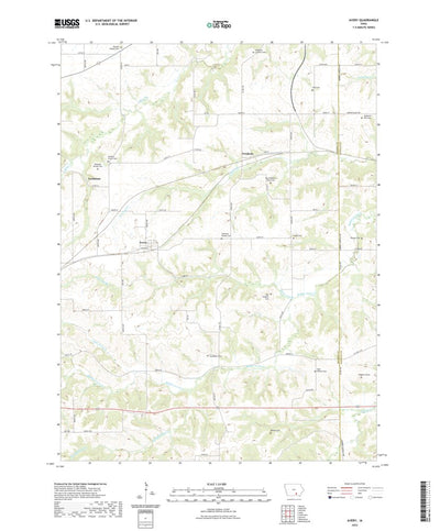 United States Geological Survey Avery, IA (2022, 24000-Scale) digital map