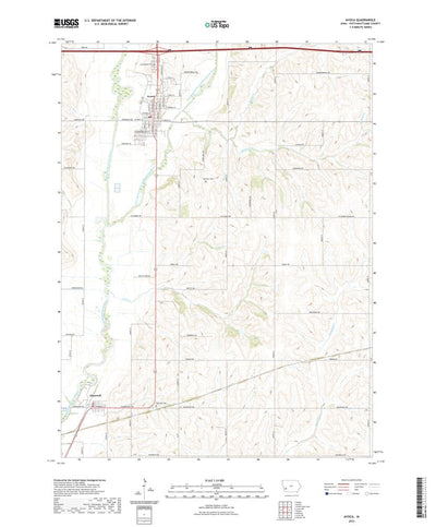 United States Geological Survey Avoca, IA (2022, 24000-Scale) digital map