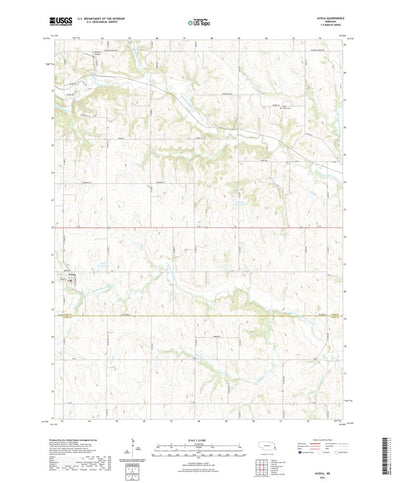United States Geological Survey Avoca, NE (2021, 24000-Scale) digital map