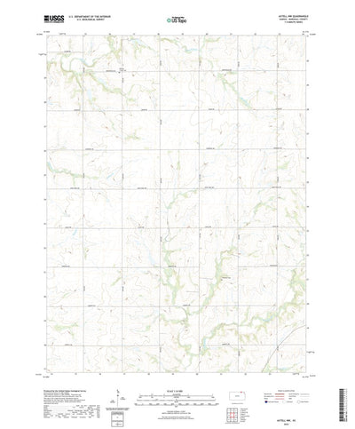 United States Geological Survey Axtell NW, KS (2022, 24000-Scale) digital map