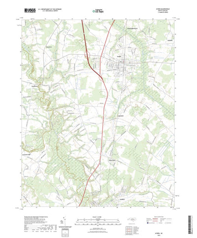 United States Geological Survey Ayden, NC (2022, 24000-Scale) digital map