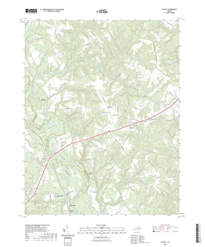 United States Geological Survey Aylett, VA (2022, 24000-Scale) digital map