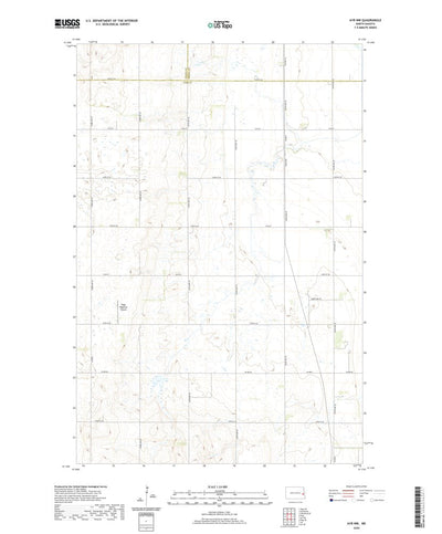United States Geological Survey Ayr NW, ND (2020, 24000-Scale) digital map