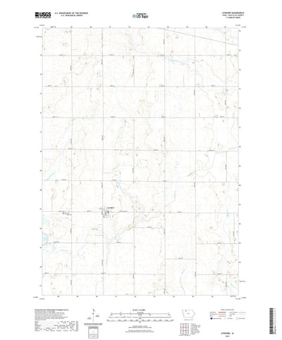 United States Geological Survey Ayrshire, IA (2022, 24000-Scale) digital map