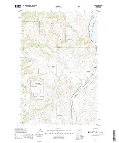 United States Geological Survey Azwell, WA (2020, 24000-Scale) digital map