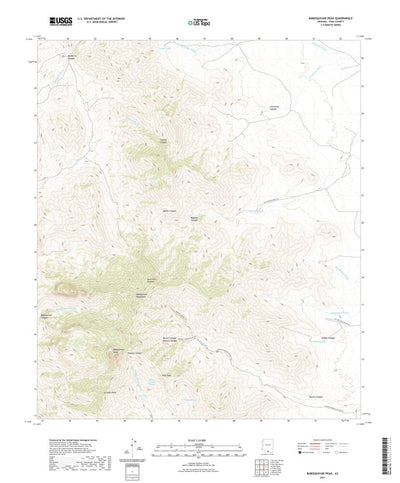 United States Geological Survey Baboquivari Peak, AZ (2021, 24000-Scale) digital map