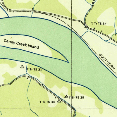 United States Geological Survey Bacon Gap, TN (1936, 24000-Scale) digital map