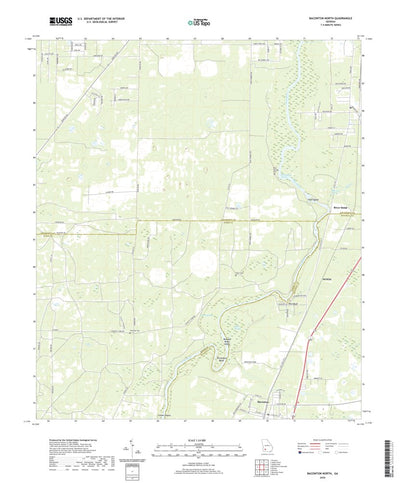 United States Geological Survey Baconton North, GA (2020, 24000-Scale) digital map