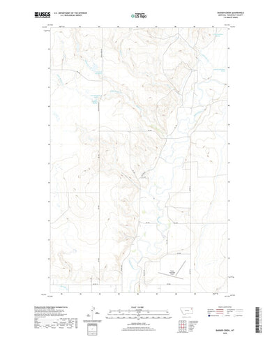 United States Geological Survey Badger Creek, MT (2020, 24000-Scale) digital map