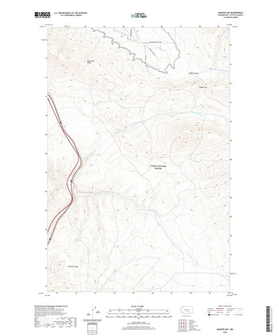United States Geological Survey Badger Gap, WA (2020, 24000-Scale) digital map