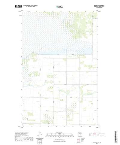 United States Geological Survey Badger NE, MN (2022, 24000-Scale) digital map