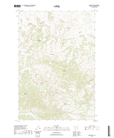 United States Geological Survey Badger Peak, MT (2020, 24000-Scale) digital map
