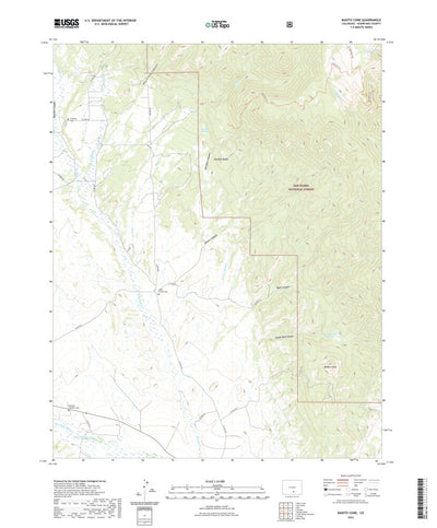 United States Geological Survey Badito Cone, CO (2022, 24000-Scale) digital map
