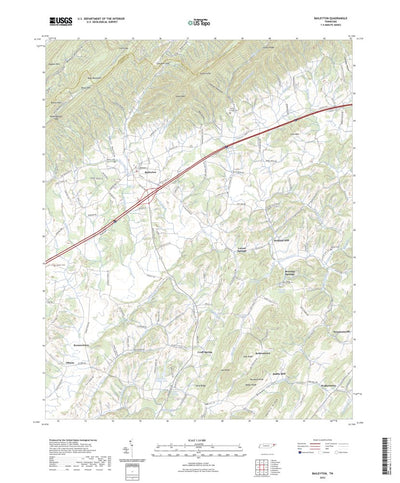 United States Geological Survey Baileyton, TN (2022, 24000-Scale) digital map