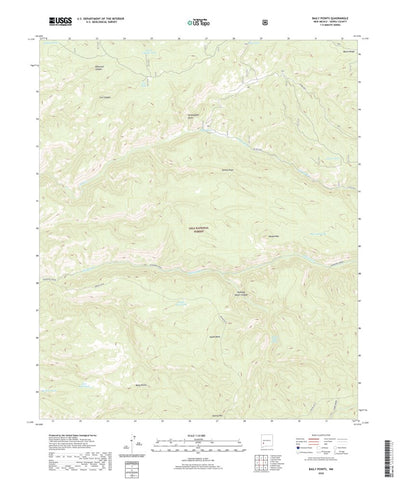 United States Geological Survey Baily Points, NM (2020, 24000-Scale) digital map