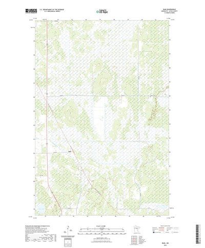 United States Geological Survey Bain, MN (2022, 24000-Scale) digital map