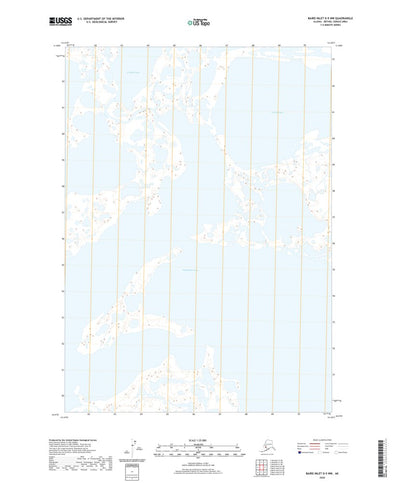 United States Geological Survey Baird Inlet D-5 NW, AK (2020, 25000-Scale) digital map