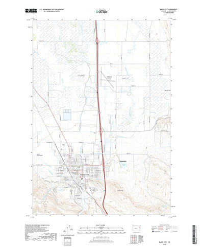 United States Geological Survey Baker City, OR (2020, 24000-Scale) digital map