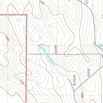 United States Geological Survey Baker Draw, CO (2022, 24000-Scale) digital map