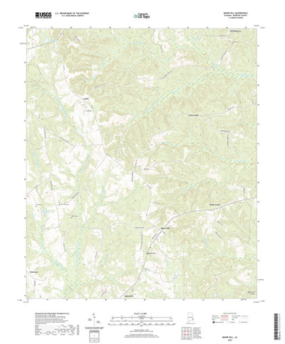 United States Geological Survey Baker Hill, AL (2020, 24000-Scale) digital map