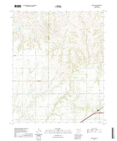 United States Geological Survey Baker Lake, OK (2022, 24000-Scale) digital map
