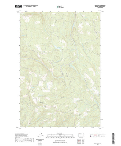 United States Geological Survey Baker Point, OR (2020, 24000-Scale) digital map