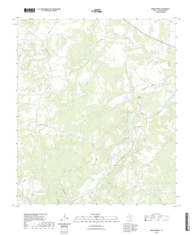 United States Geological Survey Baker Spring, TX (2022, 24000-Scale) digital map
